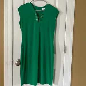 👗Calvin Klein Spandex Polyester Green Dress